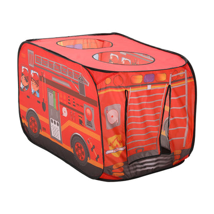 70cm H  Kids Fire Engine-Themed Play Tent, with 2 Top Openings