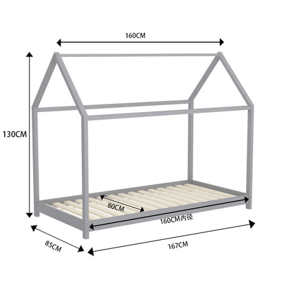 167cm W x 85cm D Kid’s Simple Pine Bed