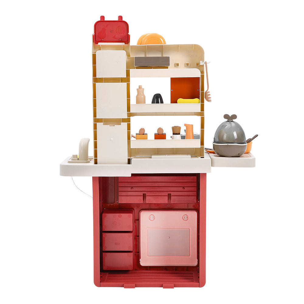 63 PCS  Mini Kitchen Playset With Light, Sound and Smoke