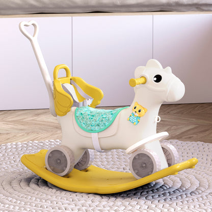 70cm H 2-in-1 Rocking Horse Kids， Plastic