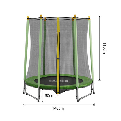 130cm H Outdoor Trampoline with Enclosure Net