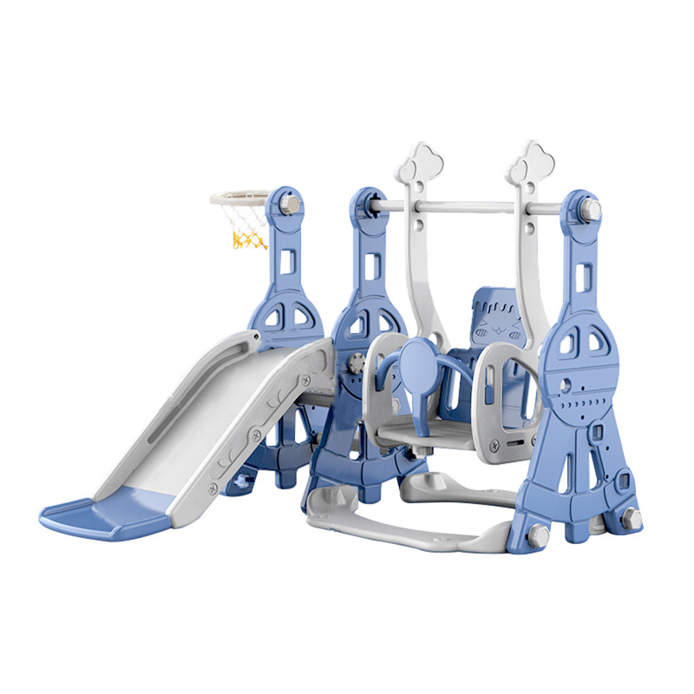 98cm H 3-in-1 Toddler Slide and Swing Set