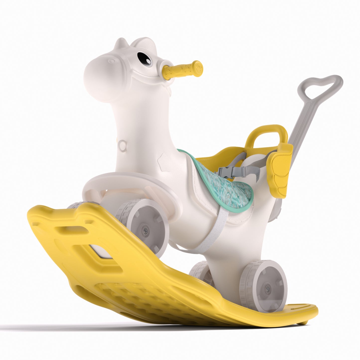 70cm H 2-in-1 Rocking Horse Kids， Plastic