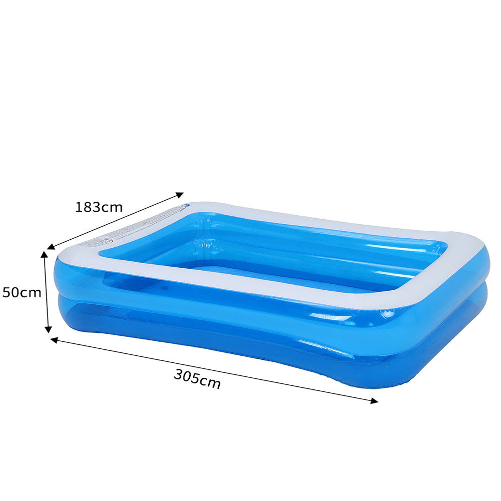 305cm W  x 50 H Second Ring Rectangular Large Pool