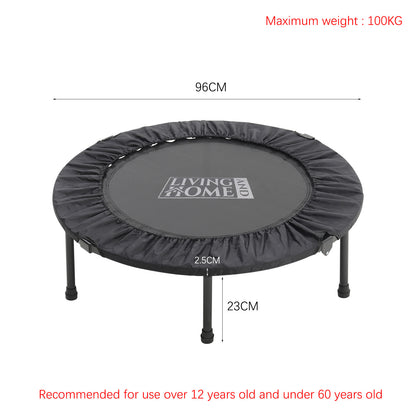 23cm H x 96cm Dia 38in Indoor Foldable Trampoline