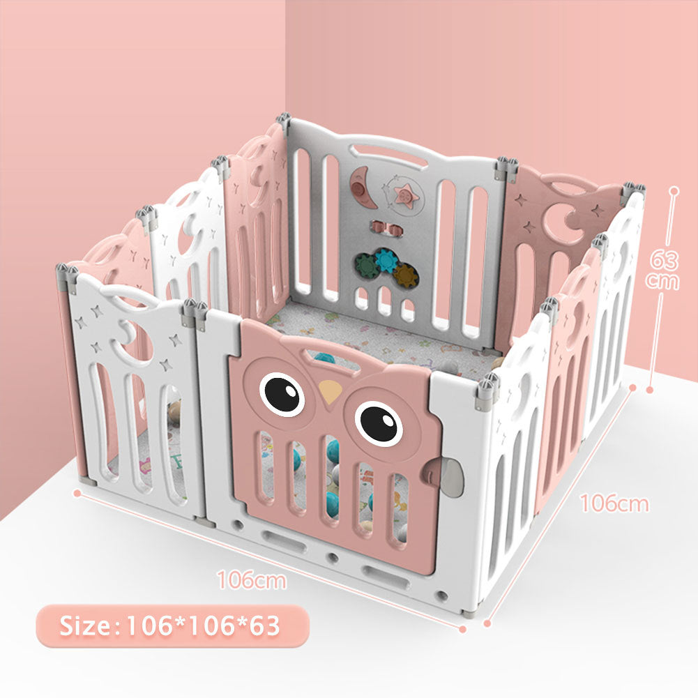 106cm W Foldable Baby Kid Playpen with 10 Panel