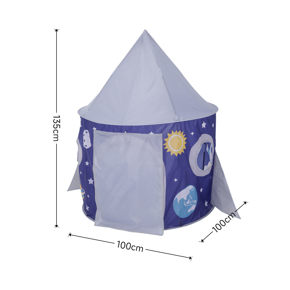 135cm H Kids Space Theme Popup Tent