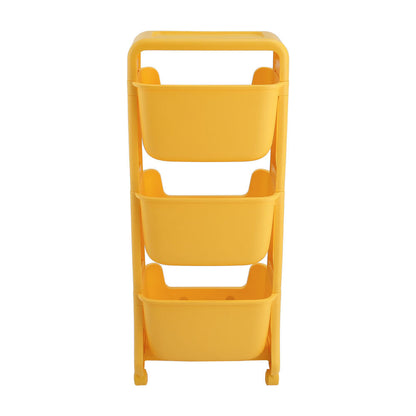 39.5cm W x 95cm H Mobile 3-Tier Kids Toy Storage Rack