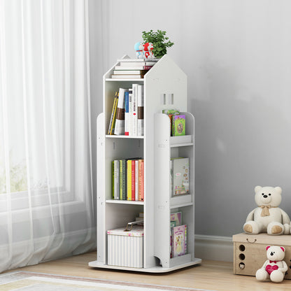 41cm W x 96cm H Kids' House Rotating Bookshelf