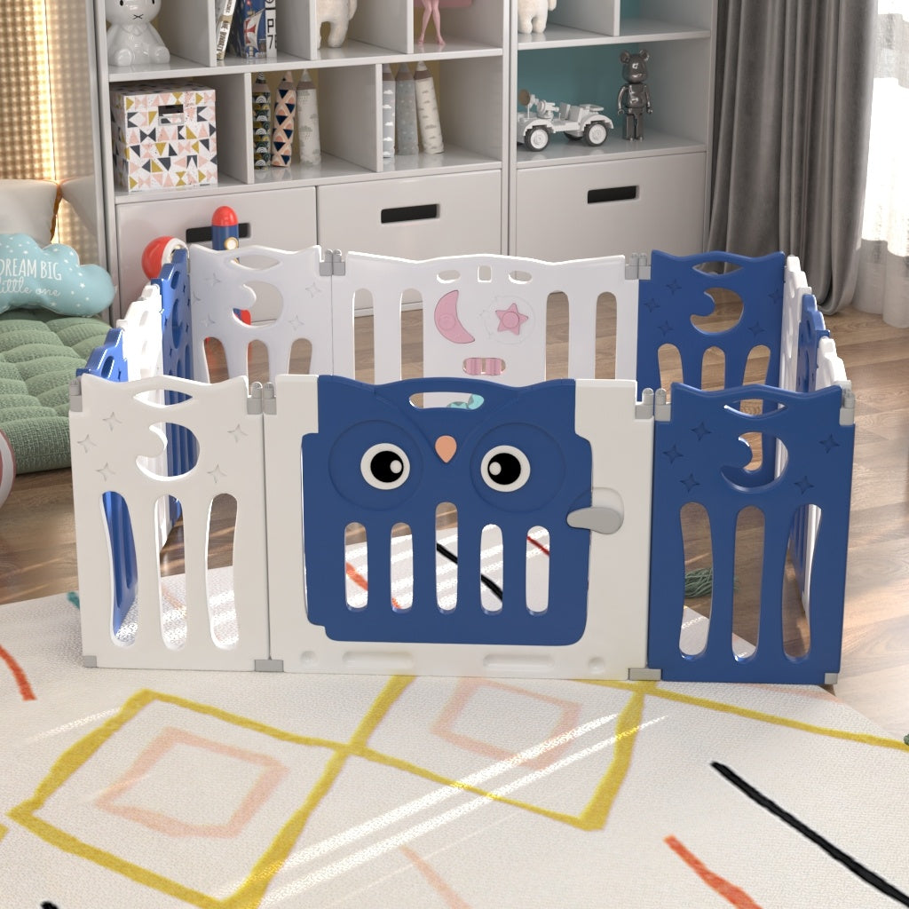 143cm W Foldable Baby Kid Playpen with 12 Panel