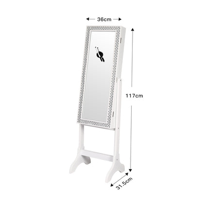 117 H x 36 W White Children's Jewellery Cabinet, with Message Boards