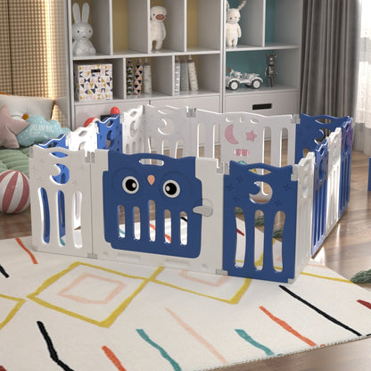 143cm W Foldable Baby Kid Playpen with 14 Panel