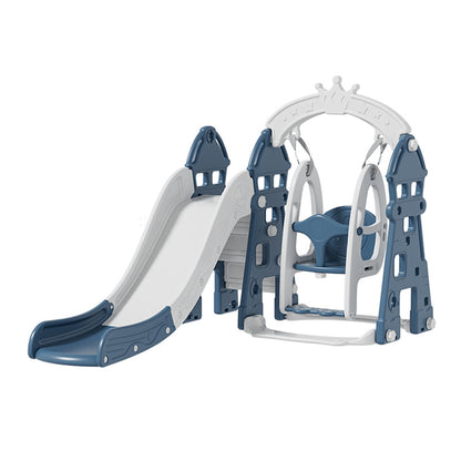 122cm H 3-in-1 Toddler Plastic Swing Slide Climber Playset， Indoor or Outdoor