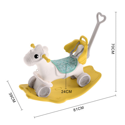 70cm H 2-in-1 Rocking Horse Kids， Plastic