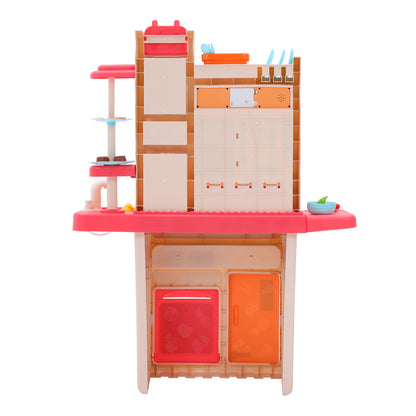 69 PCS Mini Kitchen Playset With Light, Sound and Smoke