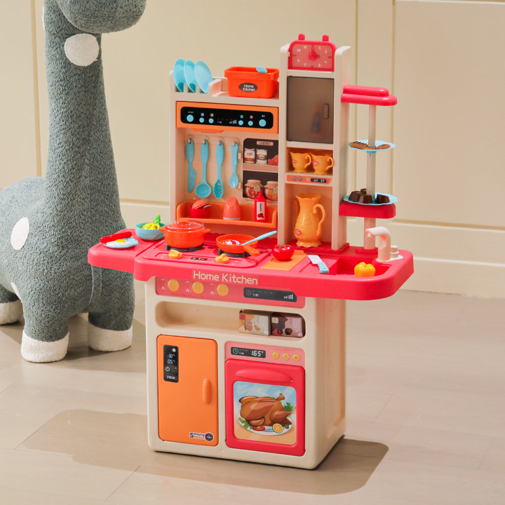 69 PCS Mini Kitchen Playset With Light, Sound and Smoke