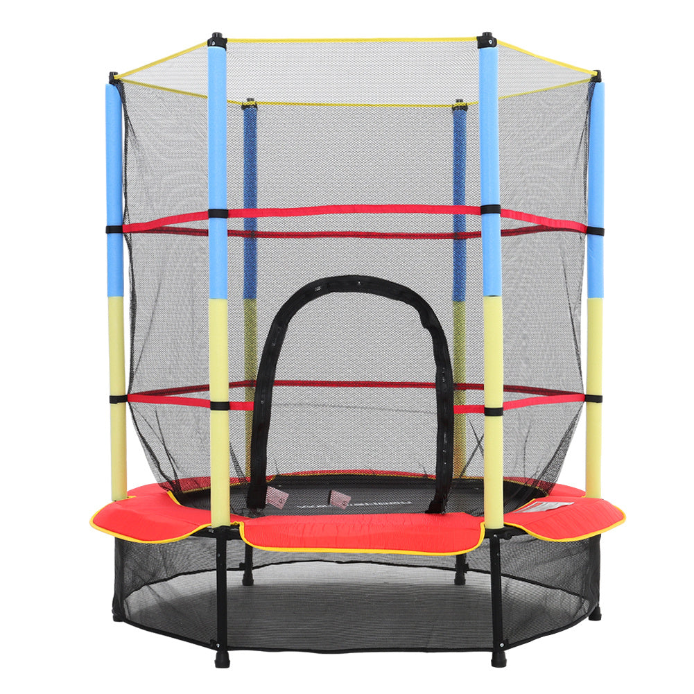 160 cm H x 4.5 FT Dia Kids Mini Trampoline with Safety Enclosure