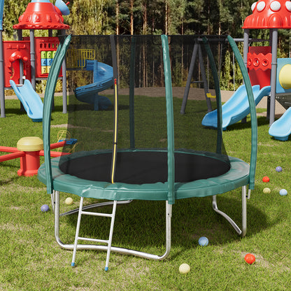 266cm H x  14FT Outdoor Enclosure Trampoline,  with Ladder