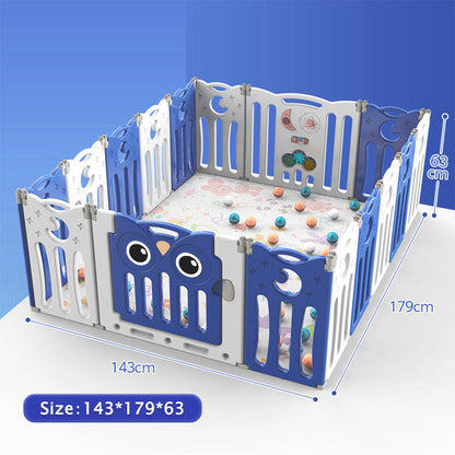 179cm W Foldable Baby Kid Playpen with 16 Panel