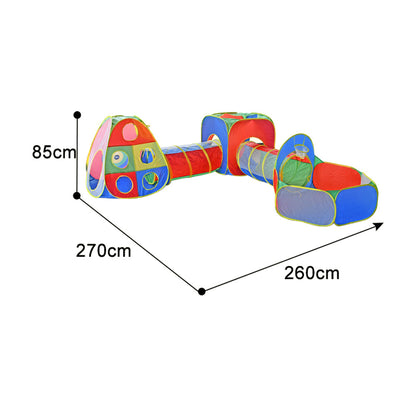 5-in-1 Toddlers  Pop Up Play Tent Set, Tunnel Playhouse