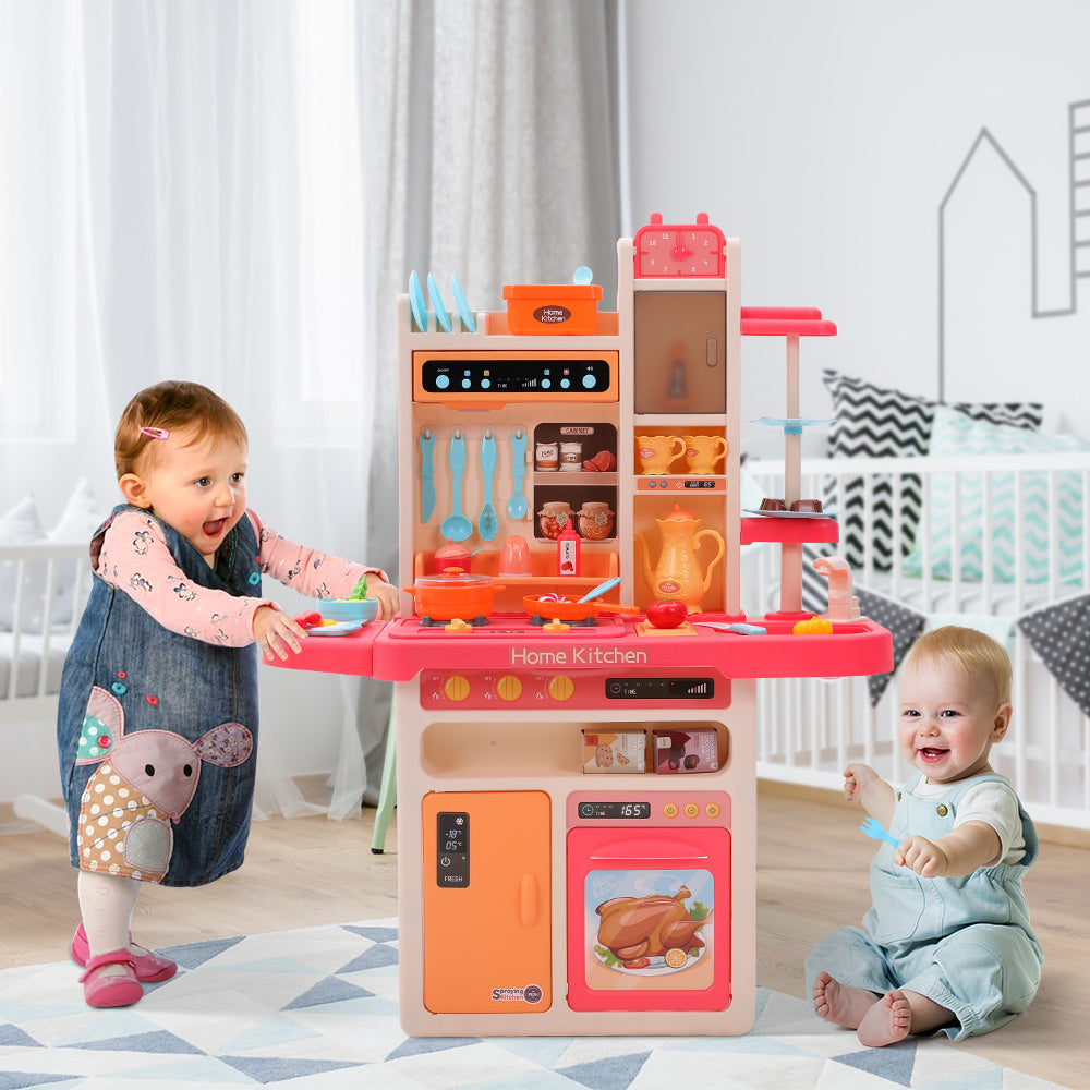 69 PCS Mini Kitchen Playset With Light, Sound and Smoke