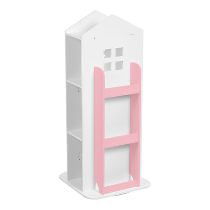 41cm W x 96cm H Kids' House Rotating Bookshelf