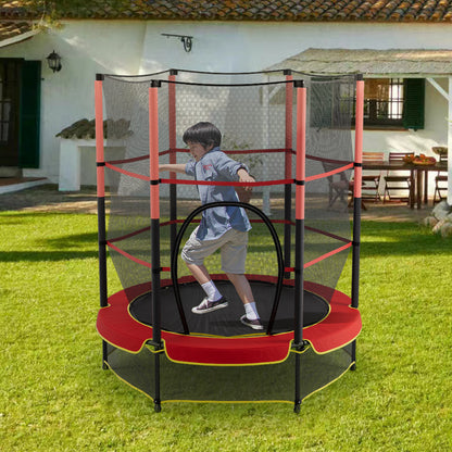 160cm H Outdoor Trampoline with High Enclosure Net