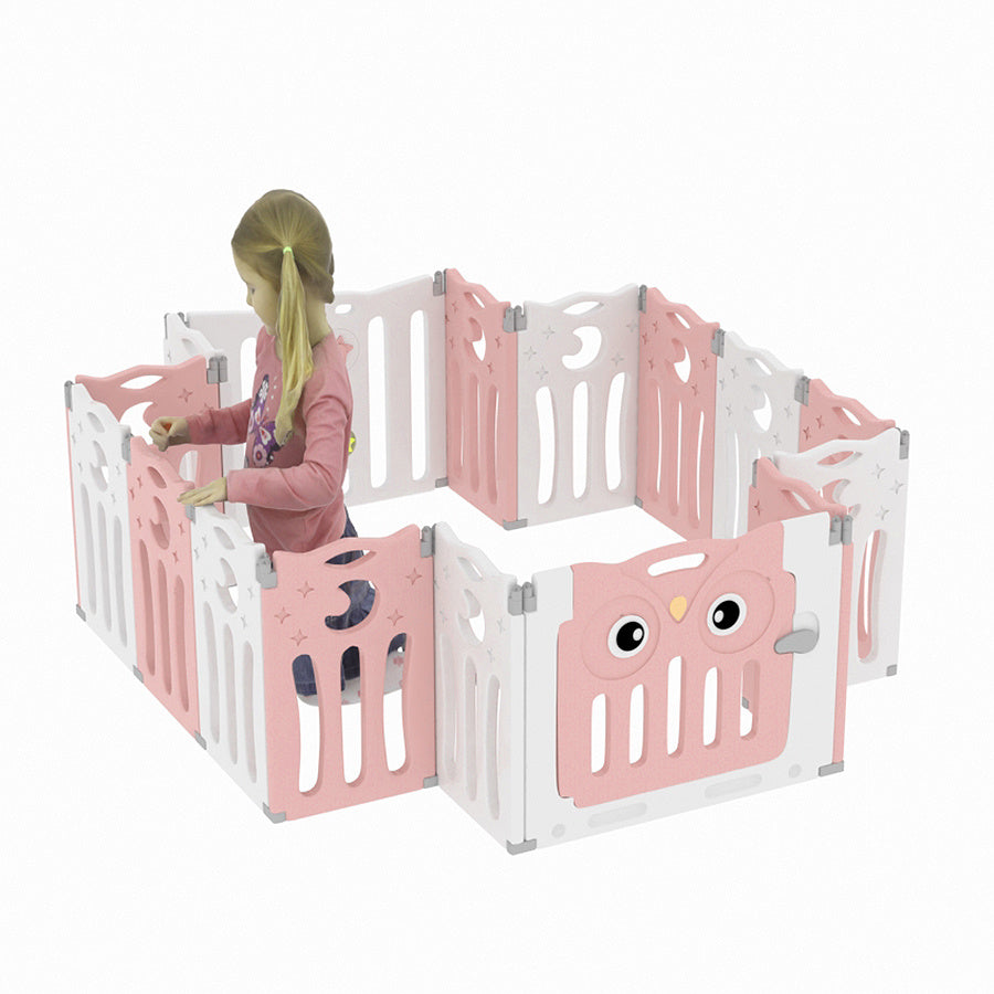 179cm W Foldable Baby Kid Playpen with 16 Panel