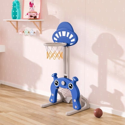 2-in-1 Toddler Basketball Hoop Football Goal Set