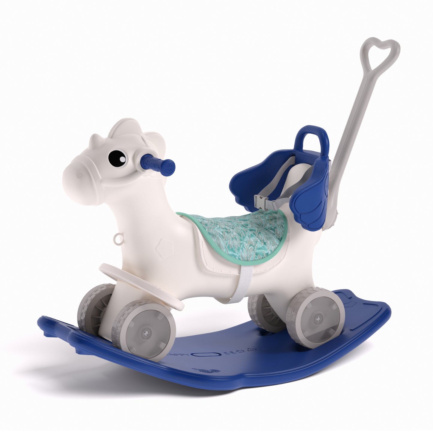 70cm H 2-in-1 Rocking Horse Kids， Plastic