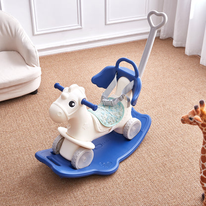 70cm H 2-in-1 Rocking Horse Kids， Plastic