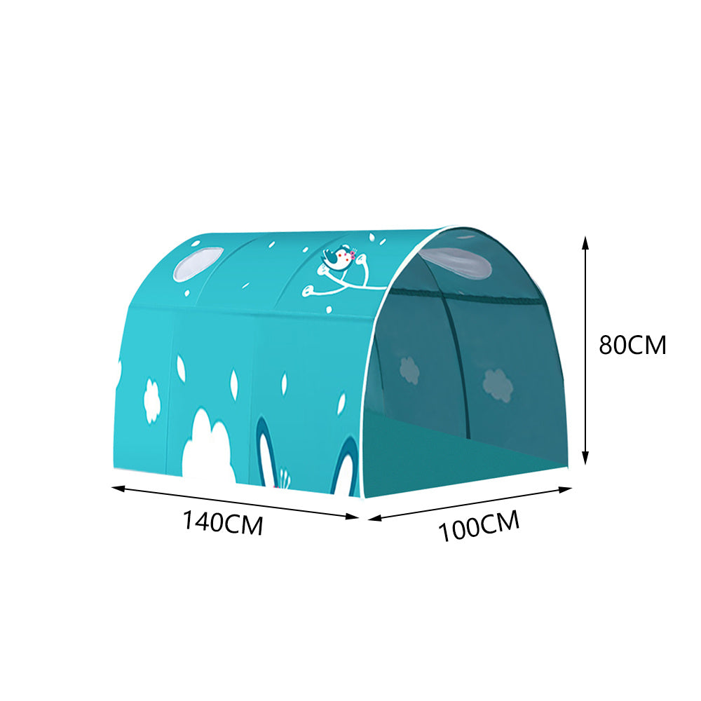 100cm W  x 80cm H Children's Bed Tent Tunnel Playhouse