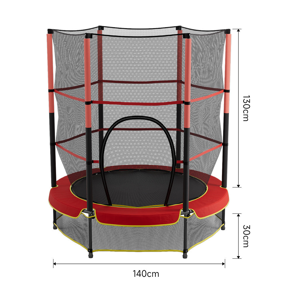 160cm H Outdoor Trampoline with High Enclosure Net