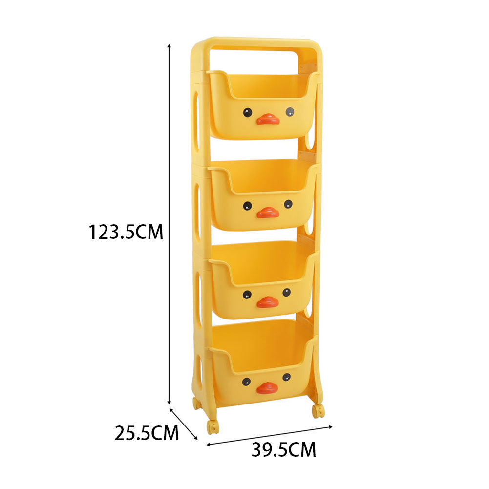 39.5cm W  x 123.5cm H Mobile 34-Tier Kids Toy Storage Rack