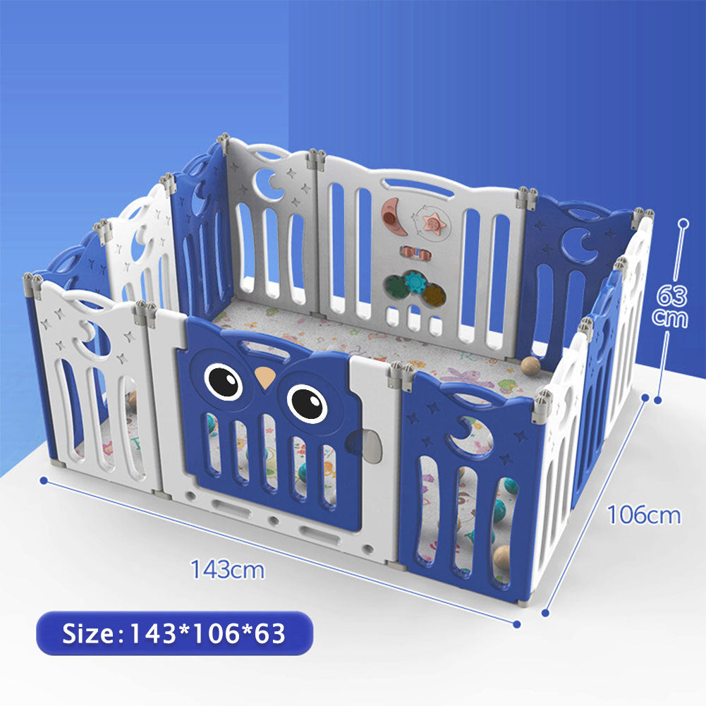 143cm W Foldable Baby Kid Playpen with 12 Panel