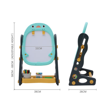 58-68cm H Double-Sided Adjustable Drawing Magnetic Easel , Board Games