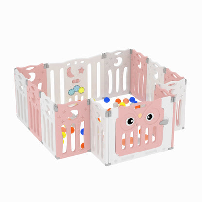 143cm W Foldable Baby Kid Playpen with 14 Panel