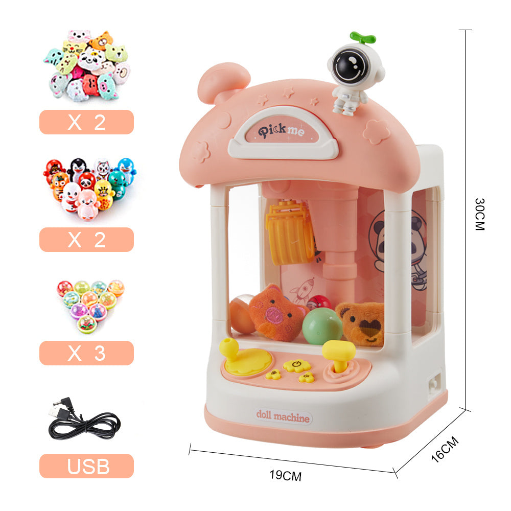 19 W x  30cm H Children's Household Grabbing Clip Doll Claw Machine