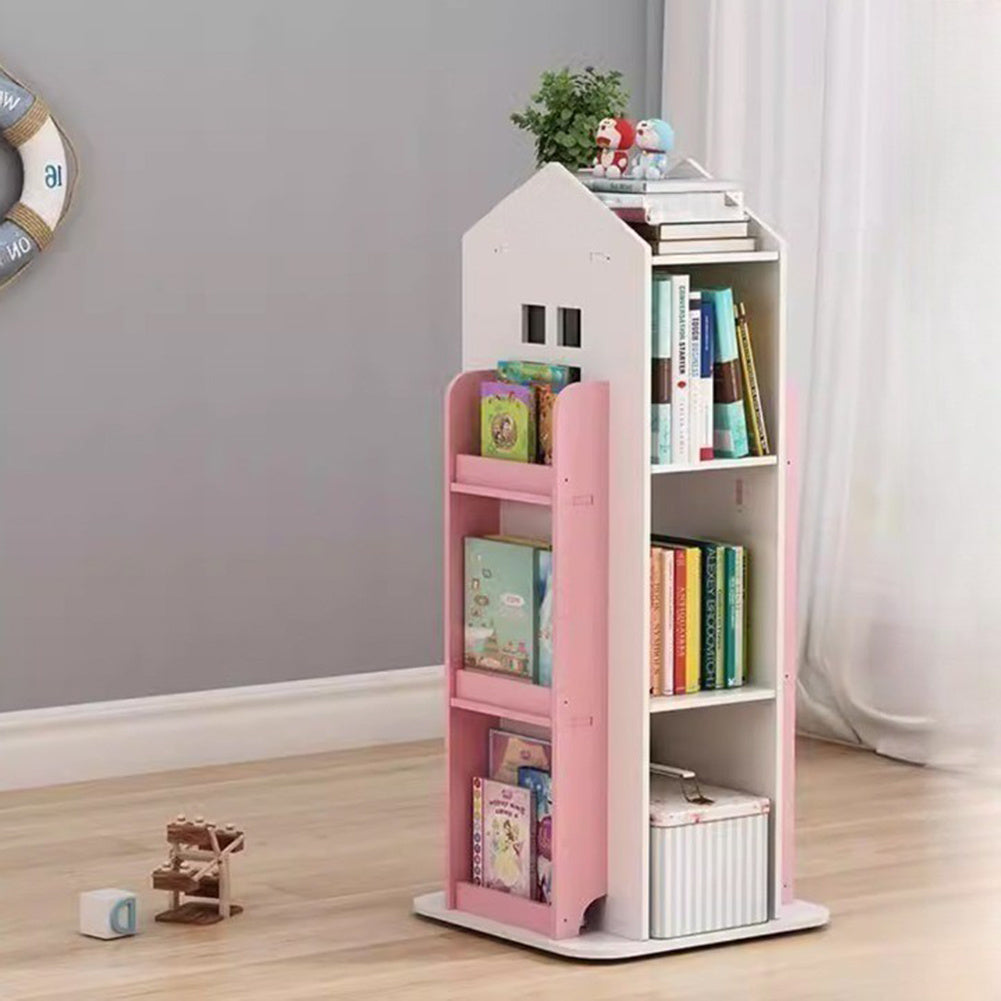 41cm W x 96cm H Kids' House Rotating Bookshelf