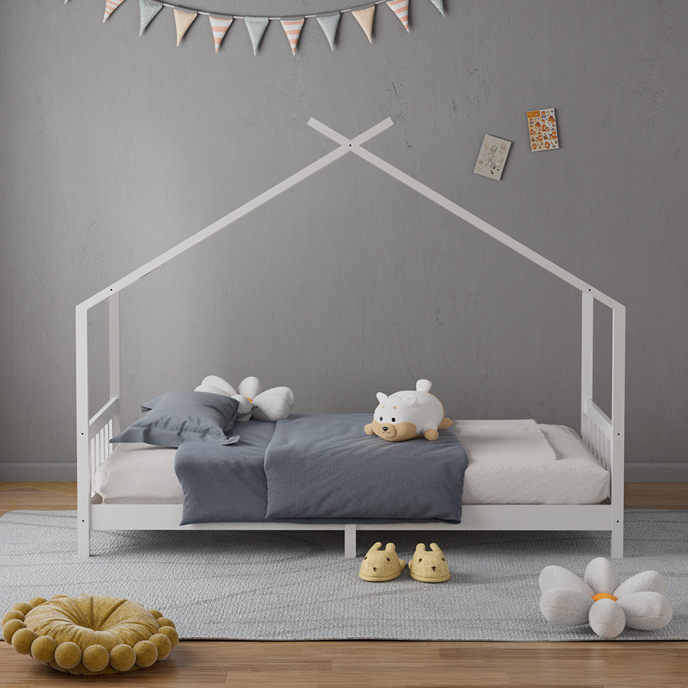 197cm W x 97cm D  Children's  Queen Size Pine Bed