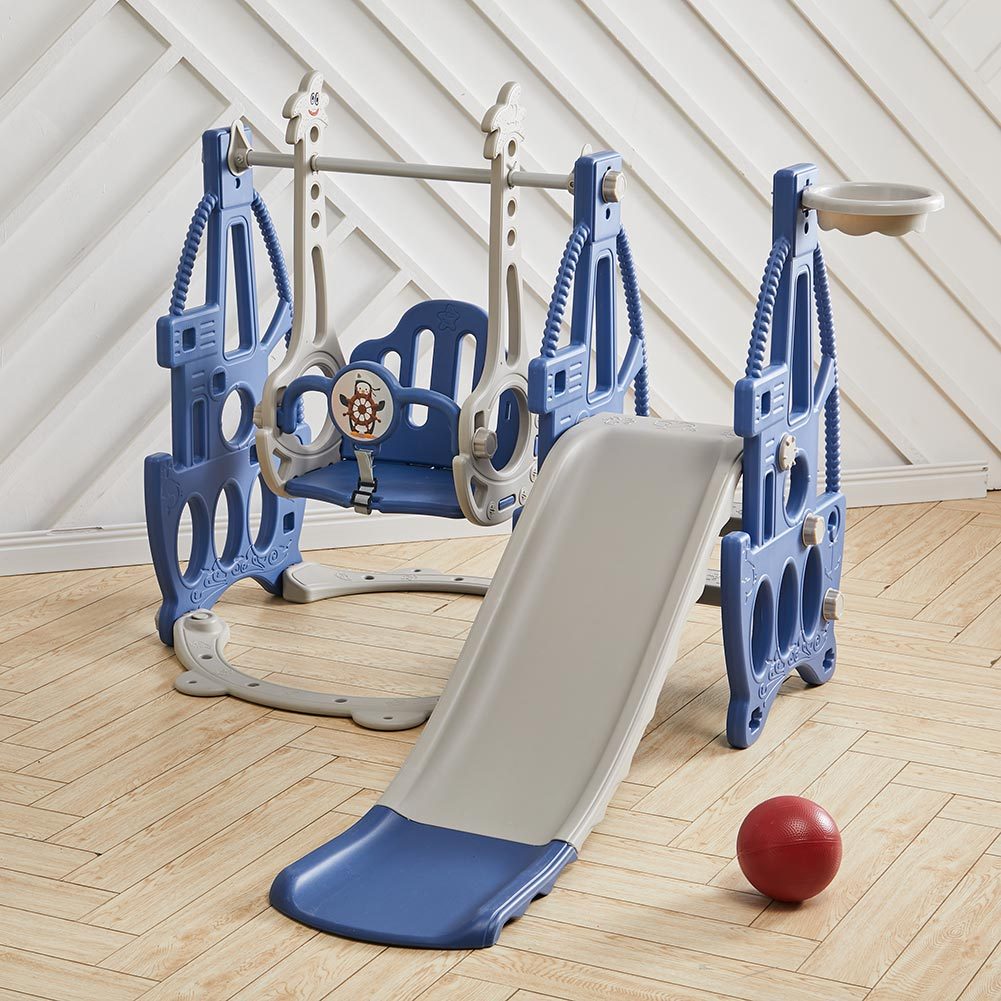 103cm H 3 in 1 Kids Swing and Slide Set