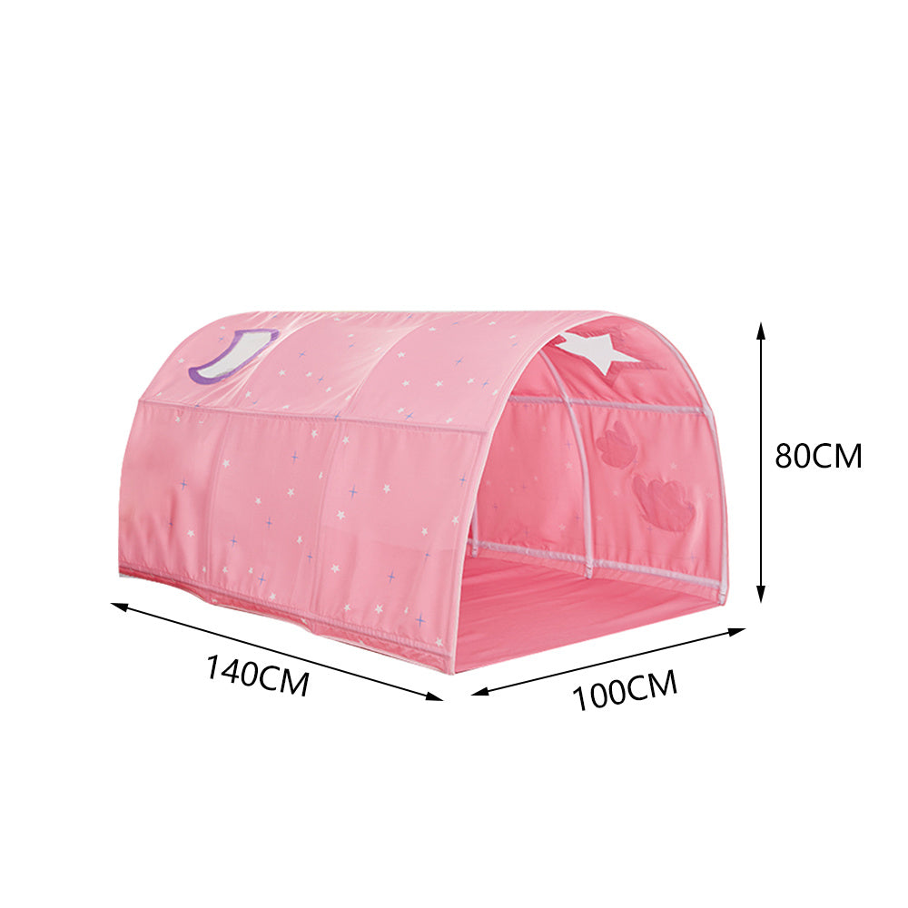 100cm W  x 80cm H Children's Bed Tent Tunnel Playhouse