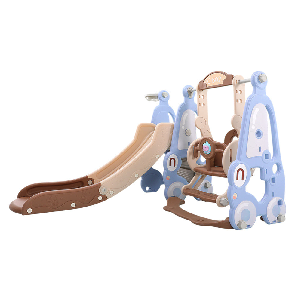 106cm H Musical Adjustable Swing and Slide Set, for Kids