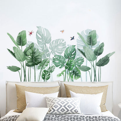 90cm L x 30cm W Tropical Plants Wall Sticker