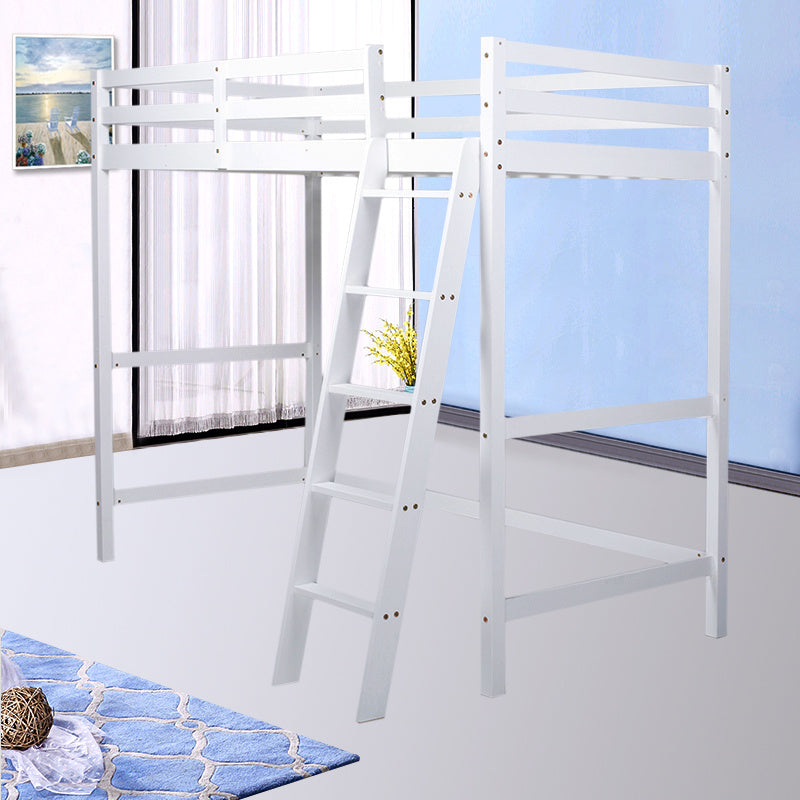 198cm W x 98cm D Modern High Bed, with Ramp Ladder