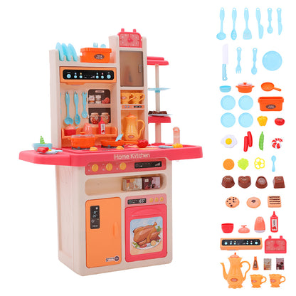 69 PCS Mini Kitchen Playset With Light, Sound and Smoke