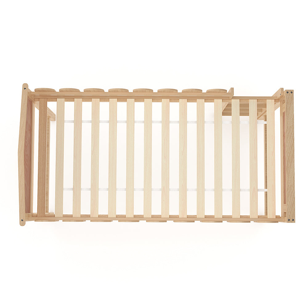 198cm W x 97cm D  Wide Pine Wood Loft Bed Frame， with Safety Fence Rails