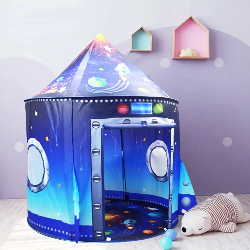 135cm H Spaces Theme Kids Pop-up Play Tent