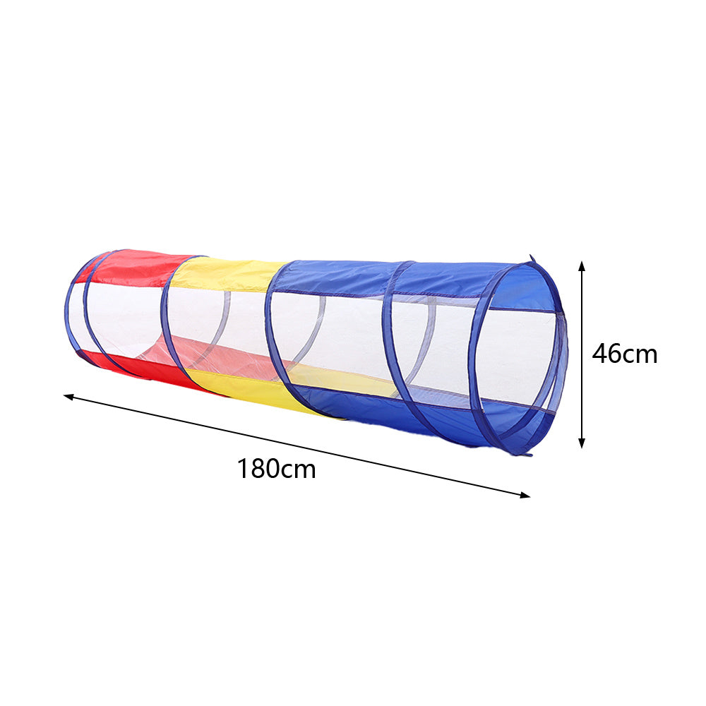 46cm H 6FT Multicoloured Crawl Play Tunnel for Kids